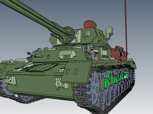 Panzerkampfwagen IV德军坦克模型3D图纸 Solidworks设计 附STEP